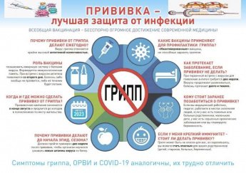 Прививка - лучшая защита от инфекции
