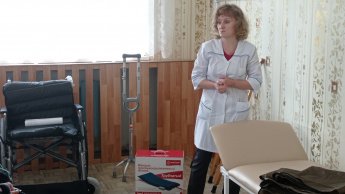 Занятие в школе ухода