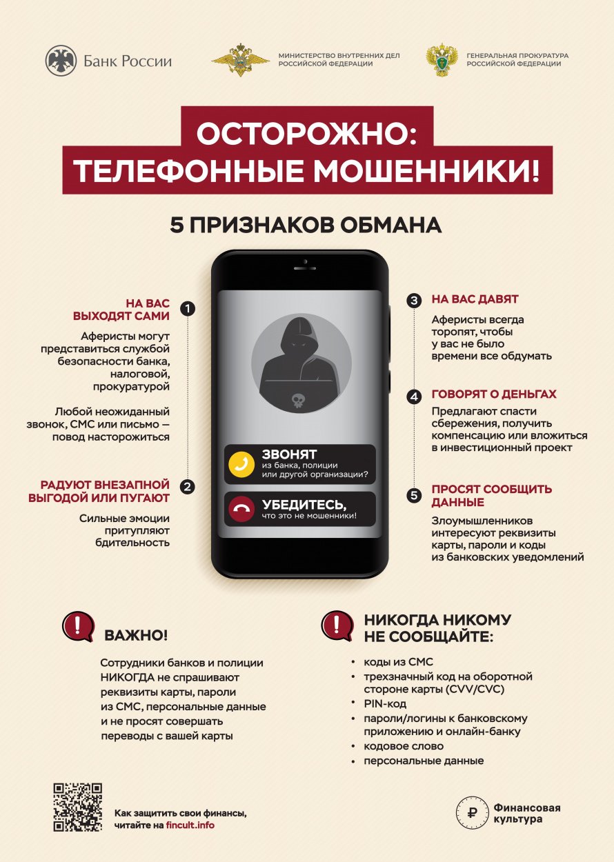 Осторожно: телефонные мошенники!